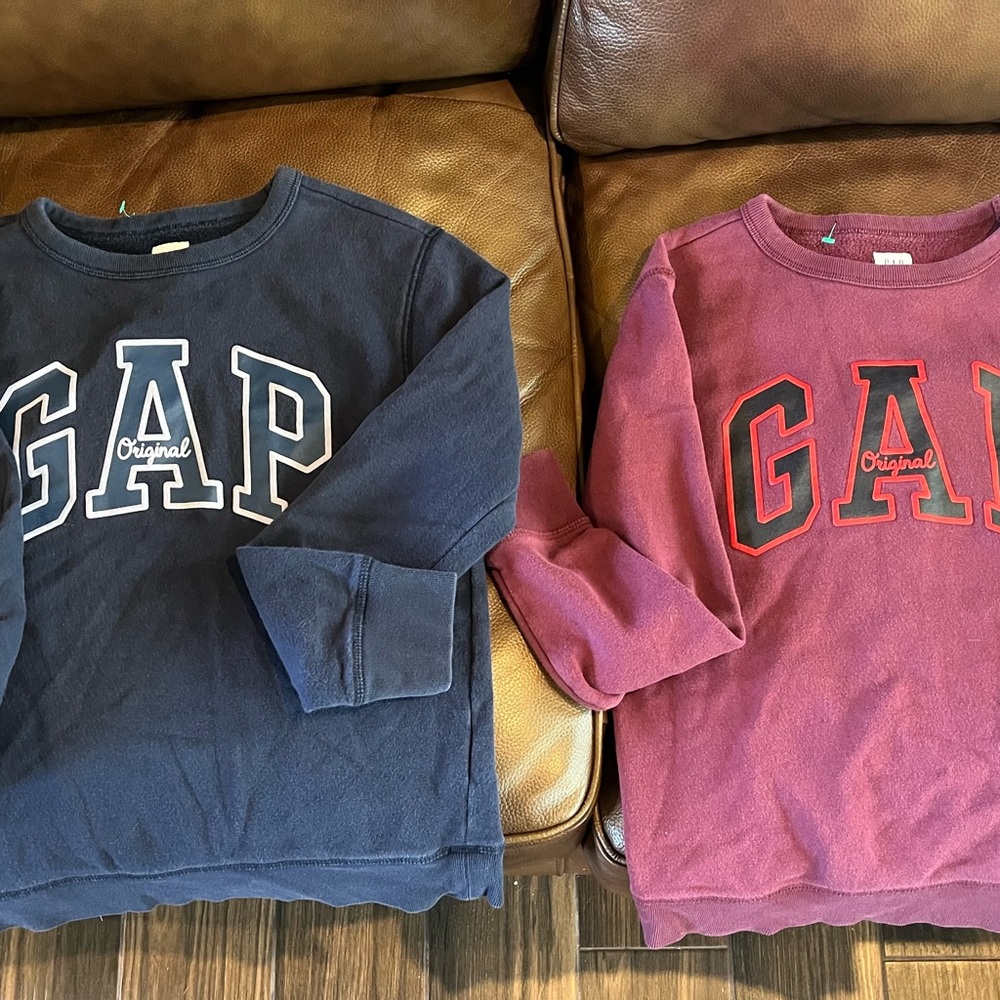 GAP Kids Navy and Maroon Sweatshirts